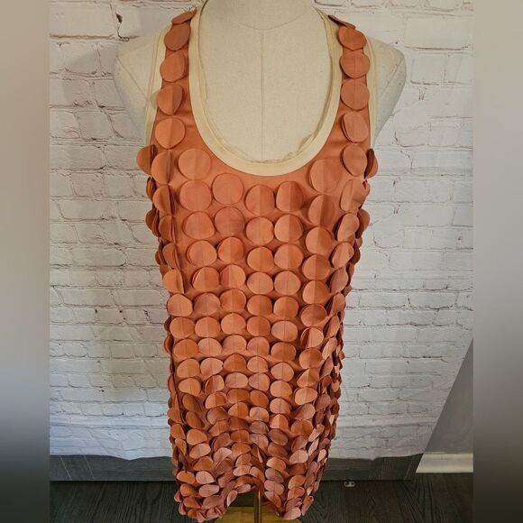 Ali Ro Laser-Cut Paillette Applique Racerback Dress | Pheasant | Size 0 | NWT - Picture 3 of 9